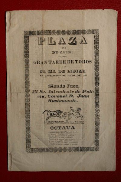 Cartel de toros de Acho