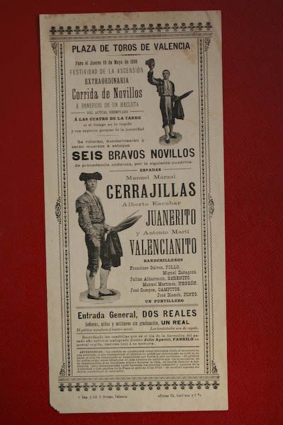 Cartel de toros de Valencia