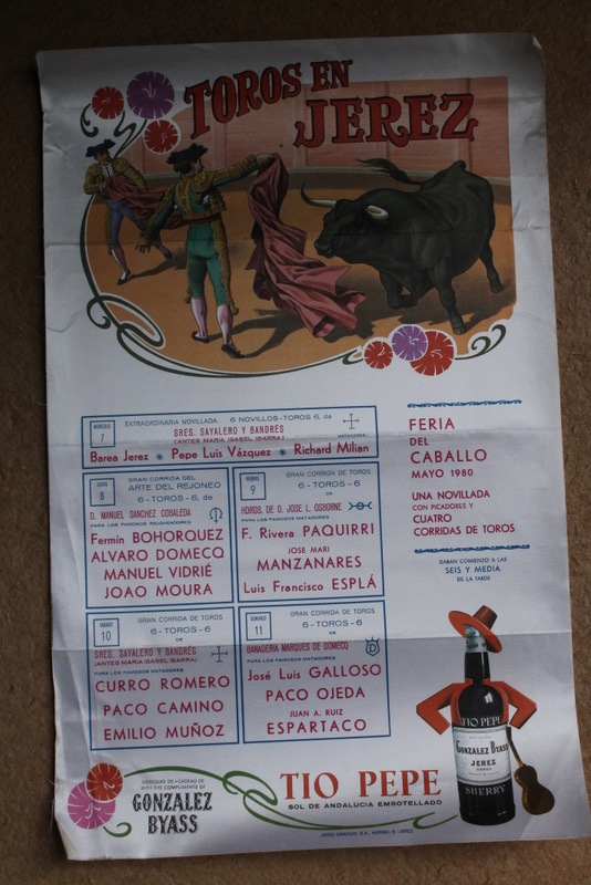 Cartel de toros de Jerez. Feria del Caballo. 7 al 11 de mayo de 1980.