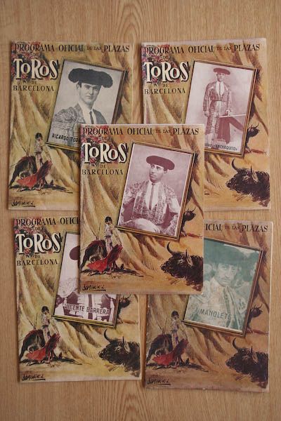Lote de programas de mano de Barcelona.