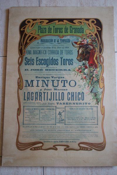 Cartel de toros de Granada.