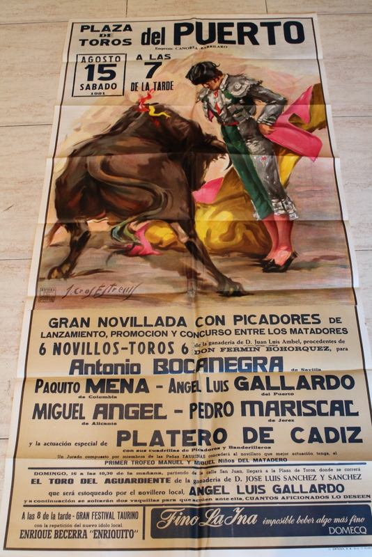 Cartel de toros de El Puerto. 15 de agosto de 1981.
