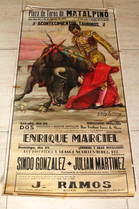 Cartel de toros de Matalpino. 24 y 25 de agosto de 1974.