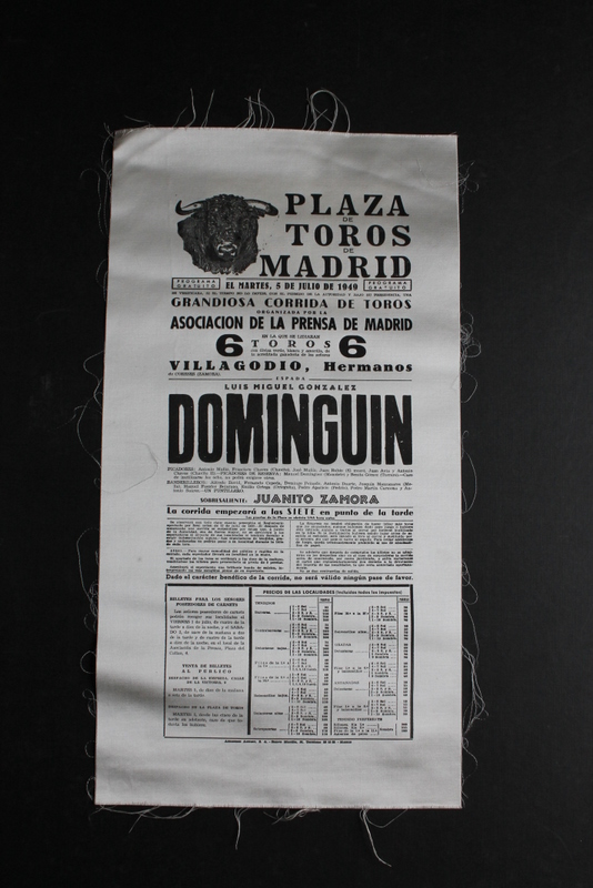 Cartel de toros de Madrid. 5 de julio de 1949.