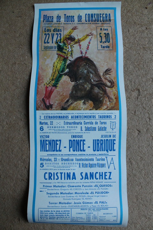 Cartel de toros de Consuegra. 22 y 23 de septiembre de 1992.