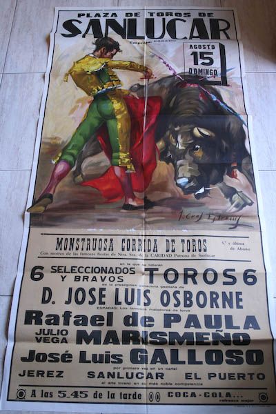 Cartel de toros de Sanlúcar