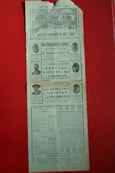 Cartel de toros de Alicante
