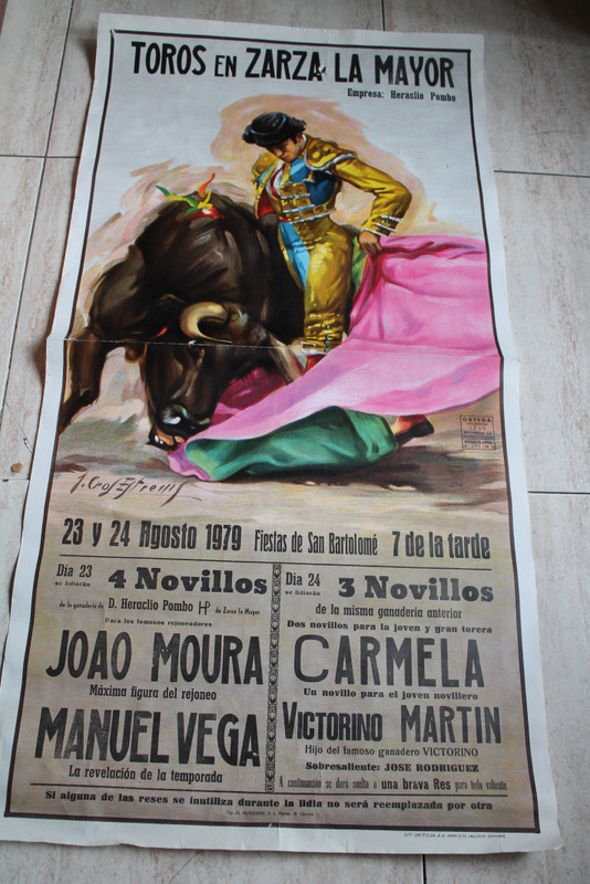 Cartel de toros de Zarza la Mayor. 24 y 25 de agosto de 1979.