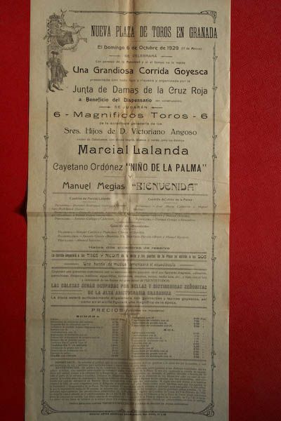 Cartel de toros de Granada