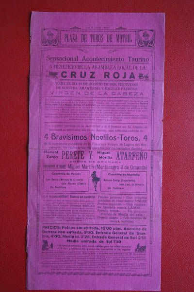 Cartel de toros de Motril