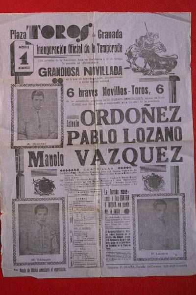 Cartel de toros de Granada