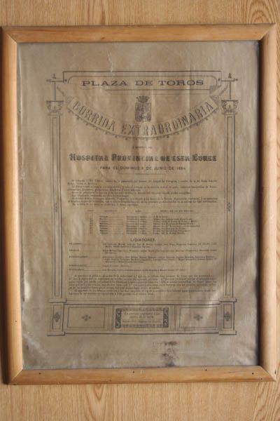 Cartel de toros de Madrid.