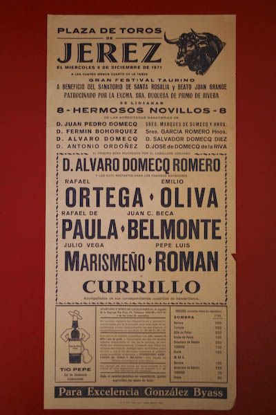 Cartel de toros de Jerez