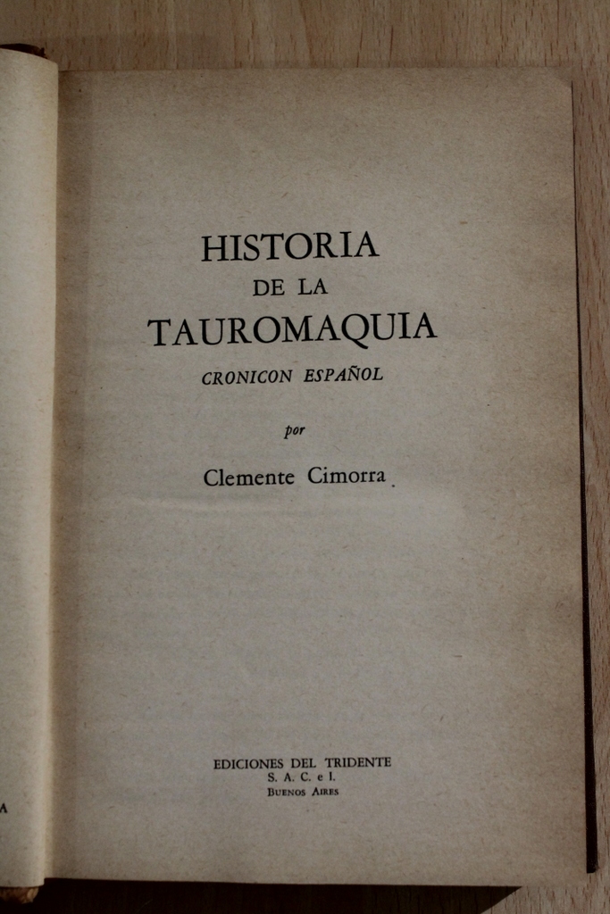 Historia de la Tauromaquia. Cronicón español.