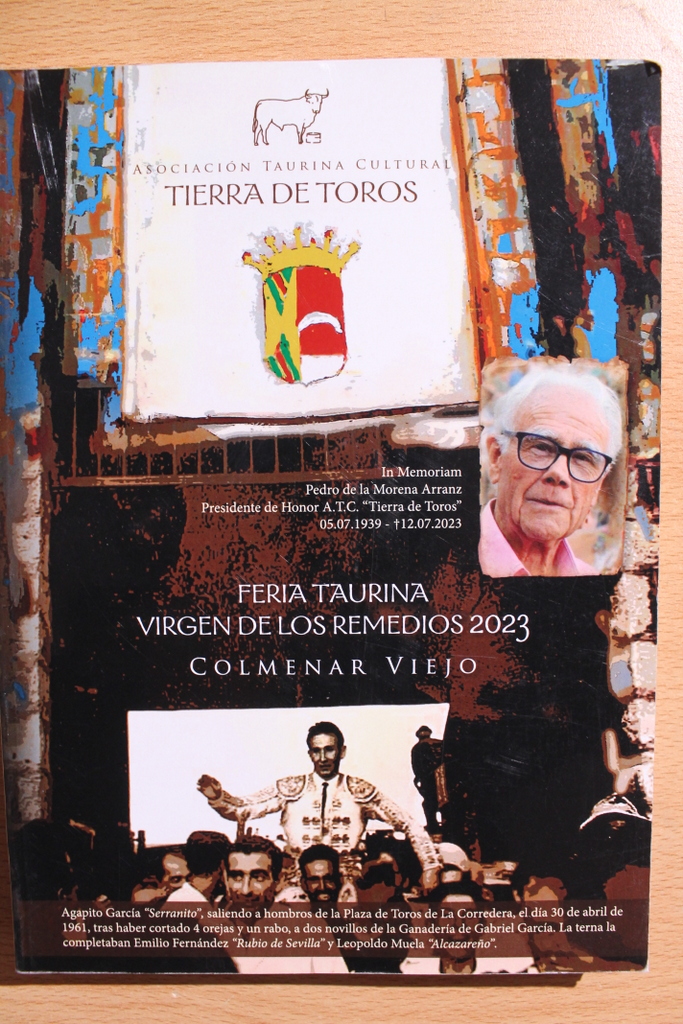 Asociación Taurina Cultural Tierra de Toros. Colmenar Viejo. Feria Taurina Virgen de los Remedios 2023.