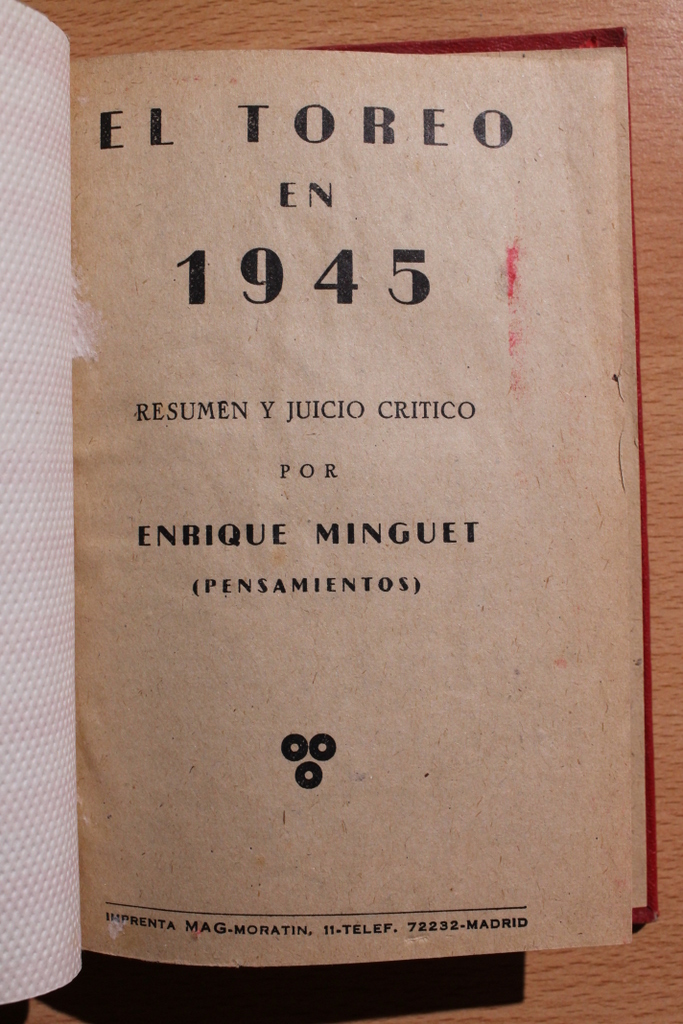 El toreo en 1945. Resumen y juicio crítico de la temporada de 1945.