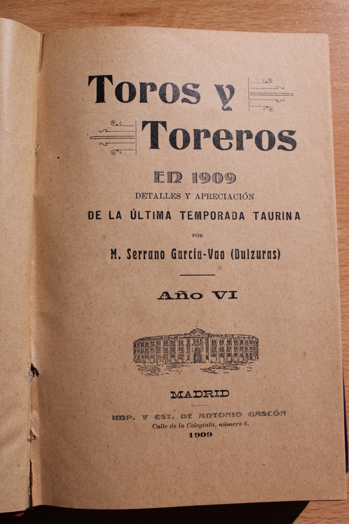 Toros y toreros en 1909. Detalles y apreciación de la última temporada taurina.
