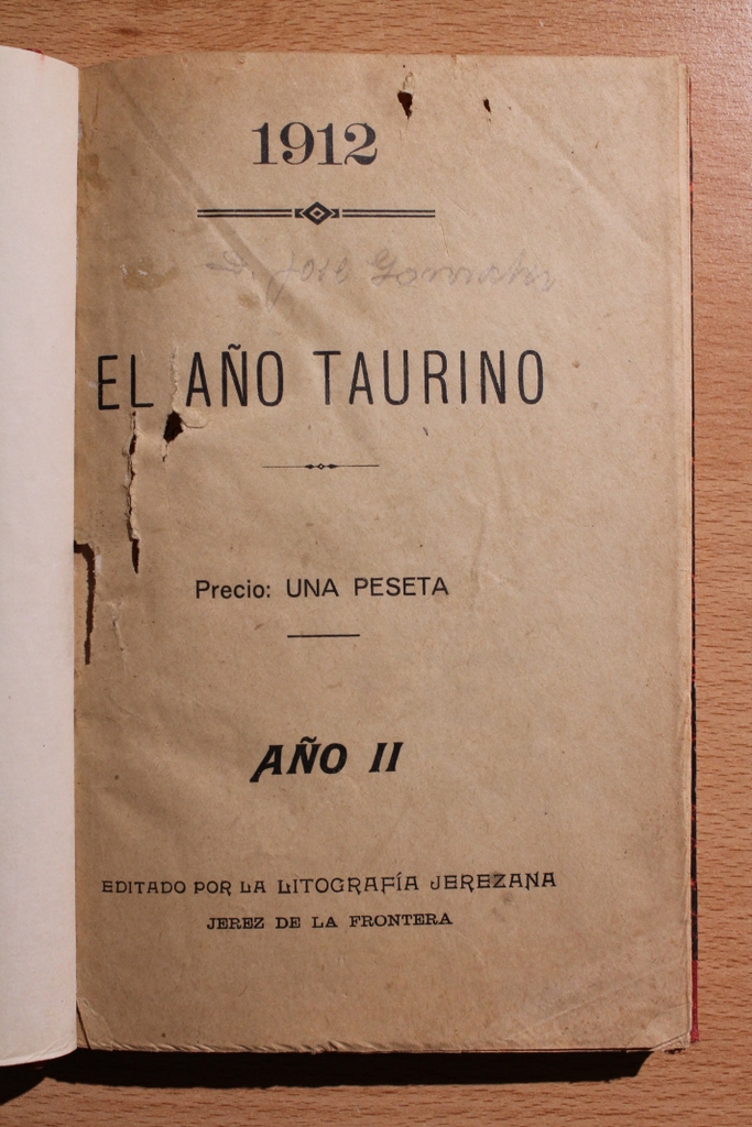Año Taurino (El). Año II. 1912.