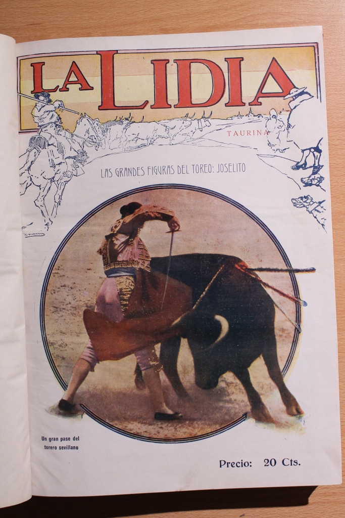 La Lidia. Años 1918 y 1919. Número 101, 7 de enero de 1918, a número 189, 15 de diciembre de 1919. Los dos años completos.