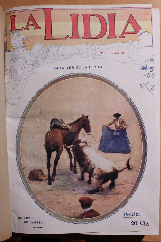 La Lidia Taurina. Años 1916 y 1917. Número 1, 7 de febrero de 1916, a número 100, 31 de diciembre de 1917. Los dos años completos.