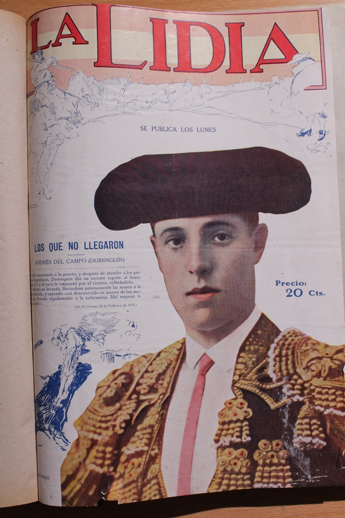 La Lidia. Año 1915. Número 1, 29 de marzo, a número 40, 27 de diciembre. Año completo.