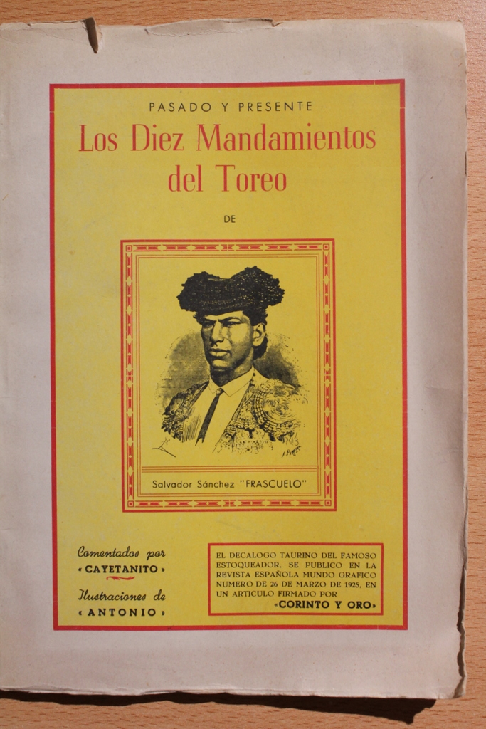 El decálogo taurino de "Frascuelo".
