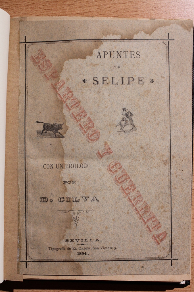 Espartero y Guerrita. Apuntes por Selipe. Con un prólogo por D. Cilva.