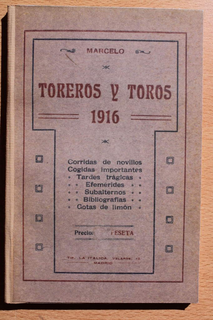 Toreros y toros. Año 1916. Detalles de la temporada. Relato y crítica.