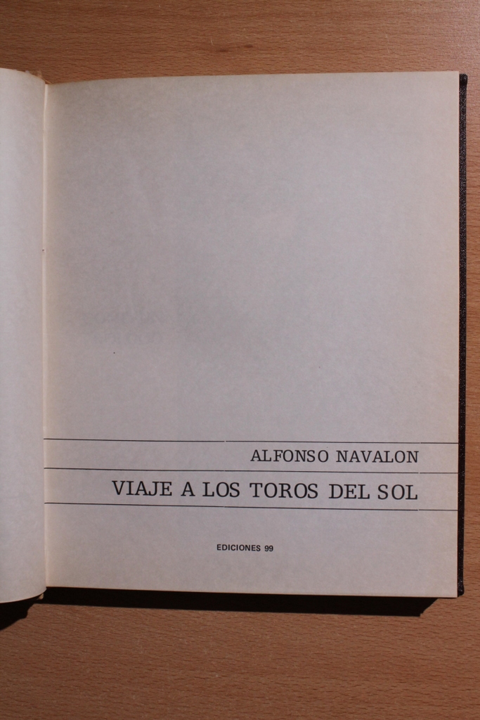 Viaje a los toros del sol.