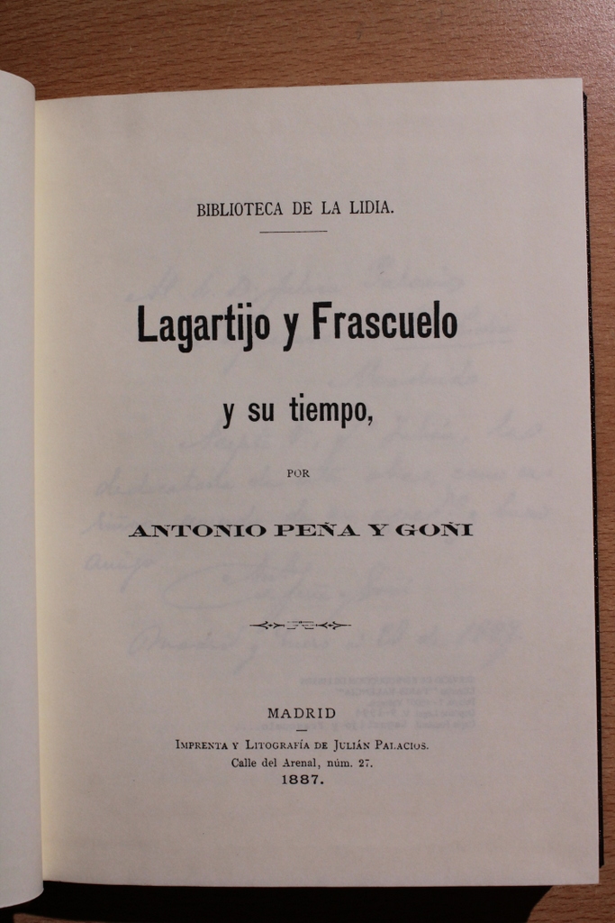 Lagartijo y Frascuelo y su tiempo.