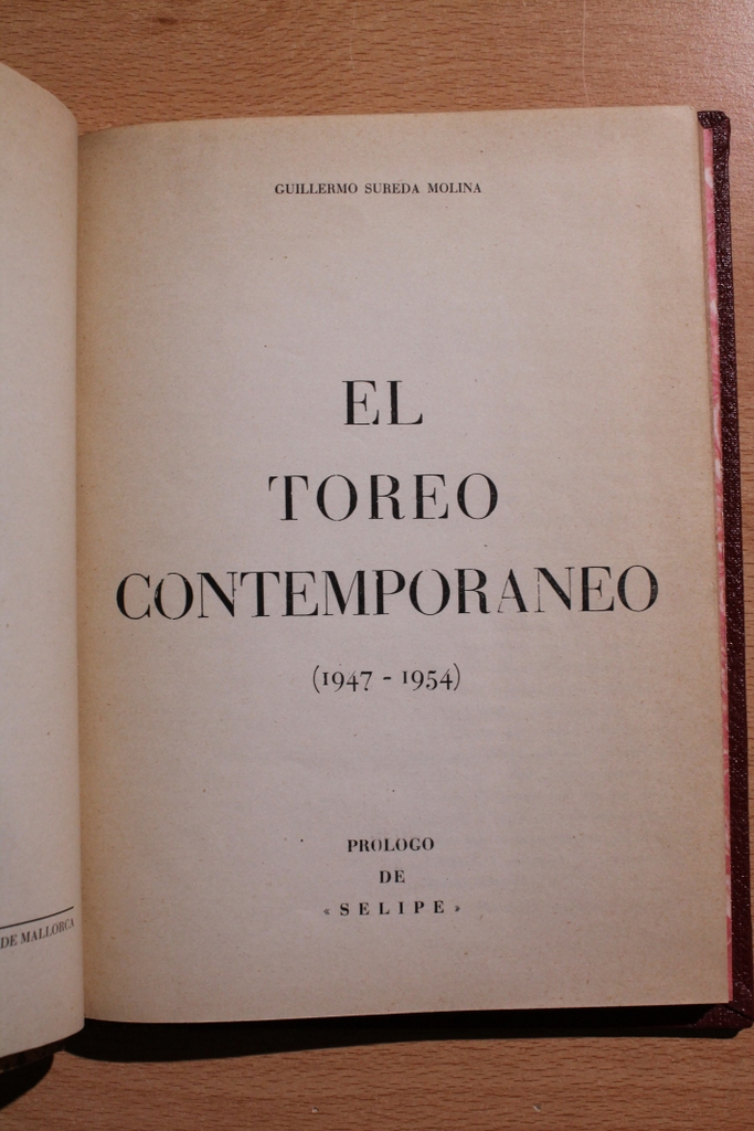 El toreo contemporáneo (1947-1954). Prólogo de "Selipe".