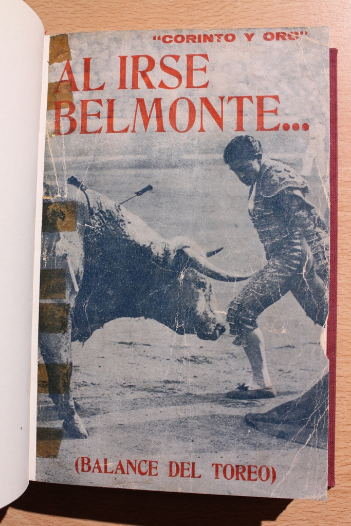 Al irse Belmonte... (Balance del toreo).