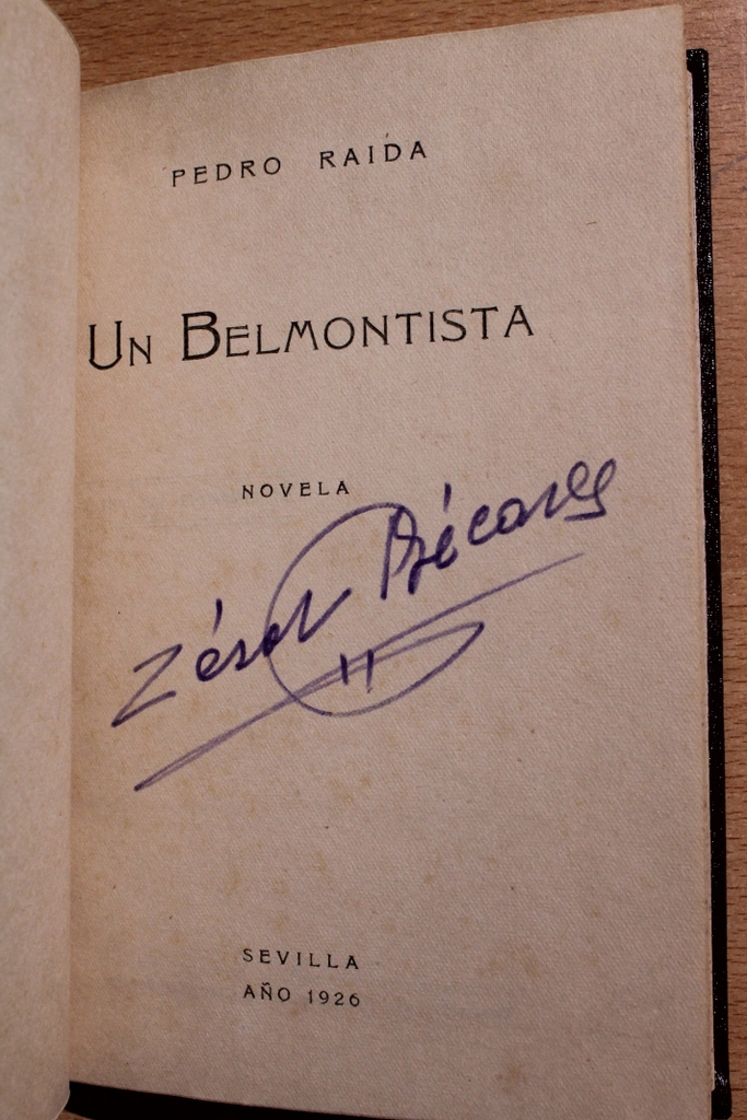 Un Belmontista. Novela.