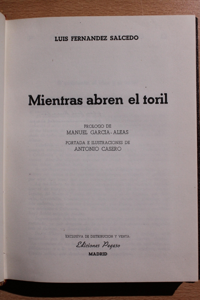 Mientras abren el toril.