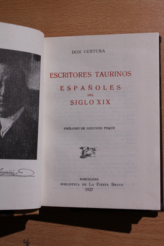 Escritores taurinos españoles del siglo XIX. Prólogo de Segundo Toque.