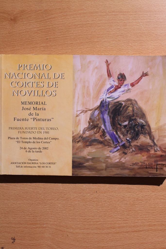 Premio Nacional de Cortes de Novillos. Memorial José María de la Fuente "Pinturas". Primera Suerte del Toreo, fundado en 1981.