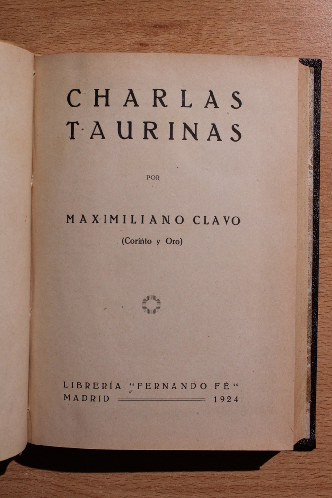 Charlas taurinas.