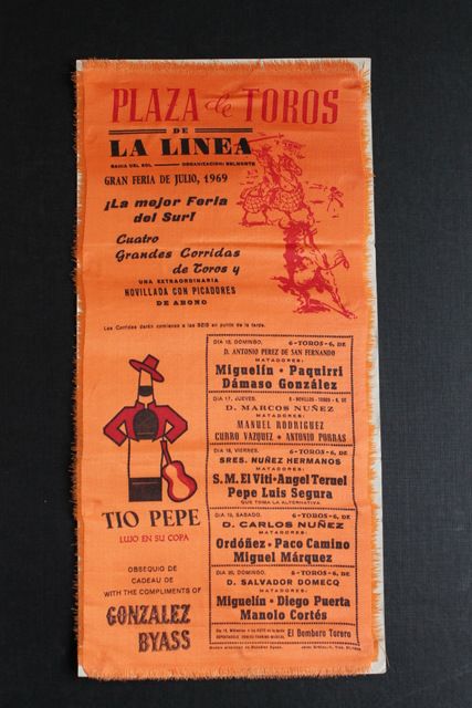 Cartel de toros de La Línea. Gran Feria de Julio 1969.