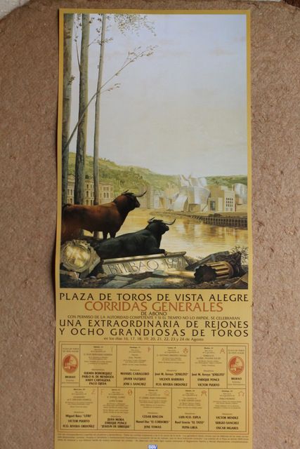 Cartel de toros de Bilbao 1997. Plaza de Toros de Vista Alegre. Días 16 al 24 de agosto de 1997.