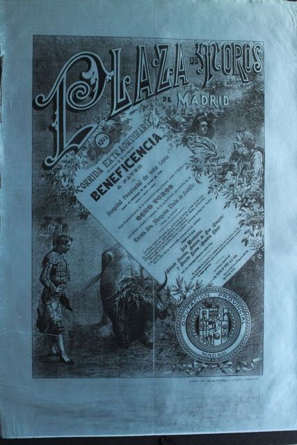 Cartel de toros de Madrid. Corrida Extraordinaria de Beneficencia a favor del Hospital Provincial de esta Corte. 16 de junio de 1901.