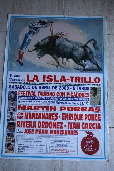 Cartel de toros de La Isla-Trillo. 5 de abril de 2003. 