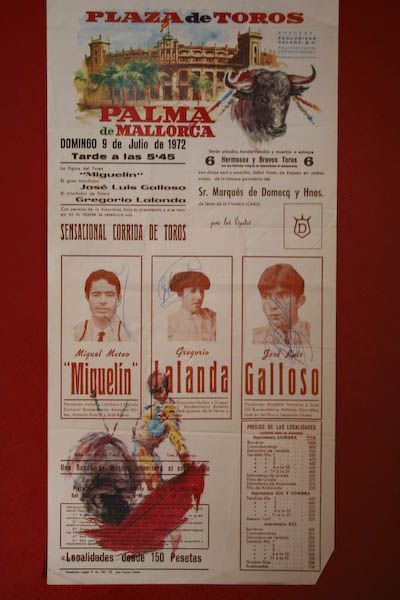 Cartel de toros de Palma de Mallorca