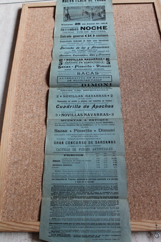 Cartel de toros de Barcelona. 28 de junio de 1912. 