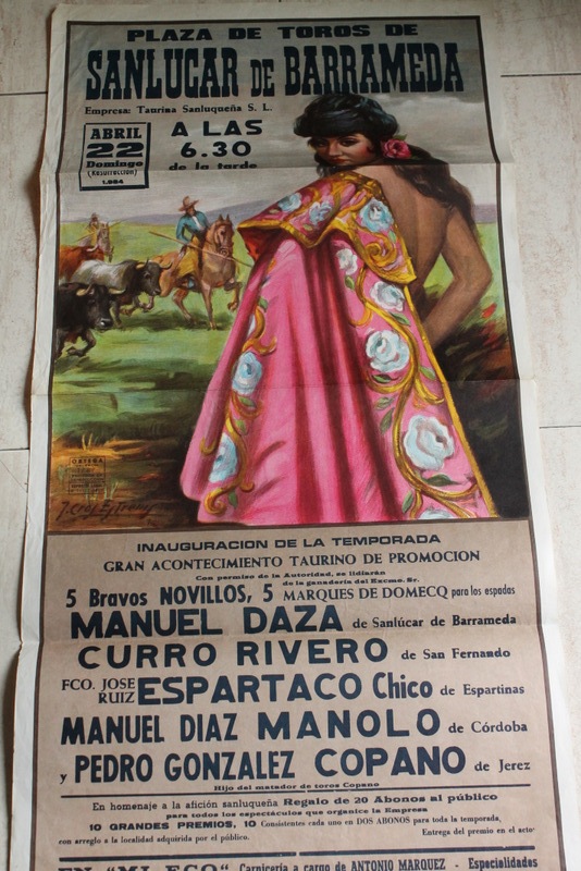 Cartel de toros de Sanlúcar de Barrameda. 22 de abril de 1984.