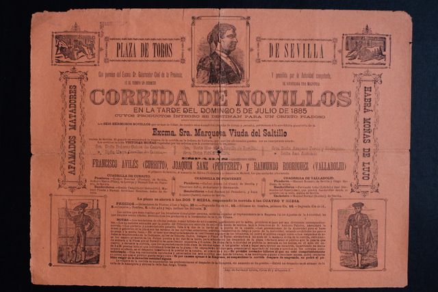 Cartel de toros de Sevilla. 5 de julio de 1885. 