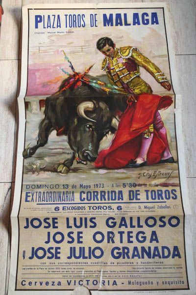 Cartel de toros de Málaga