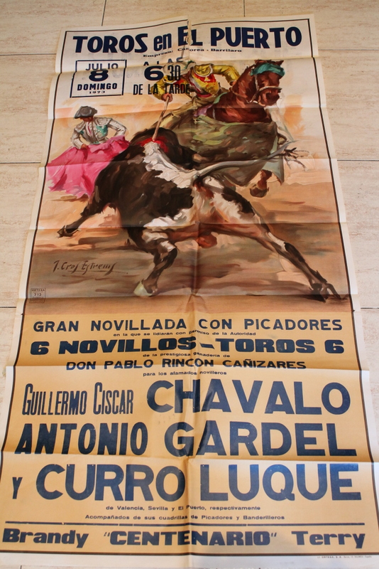 Cartel de toros de El Puerto. 8 de julio de 1973. 