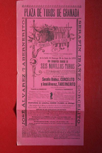 Cartel de toros de Granada
