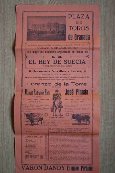 Cartel de toros de Granada.