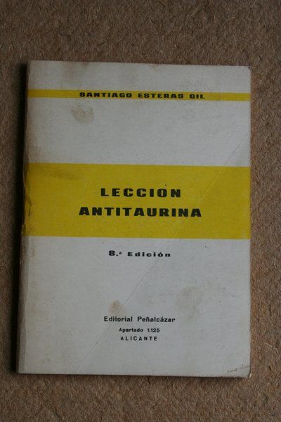 Lección antitaurina.